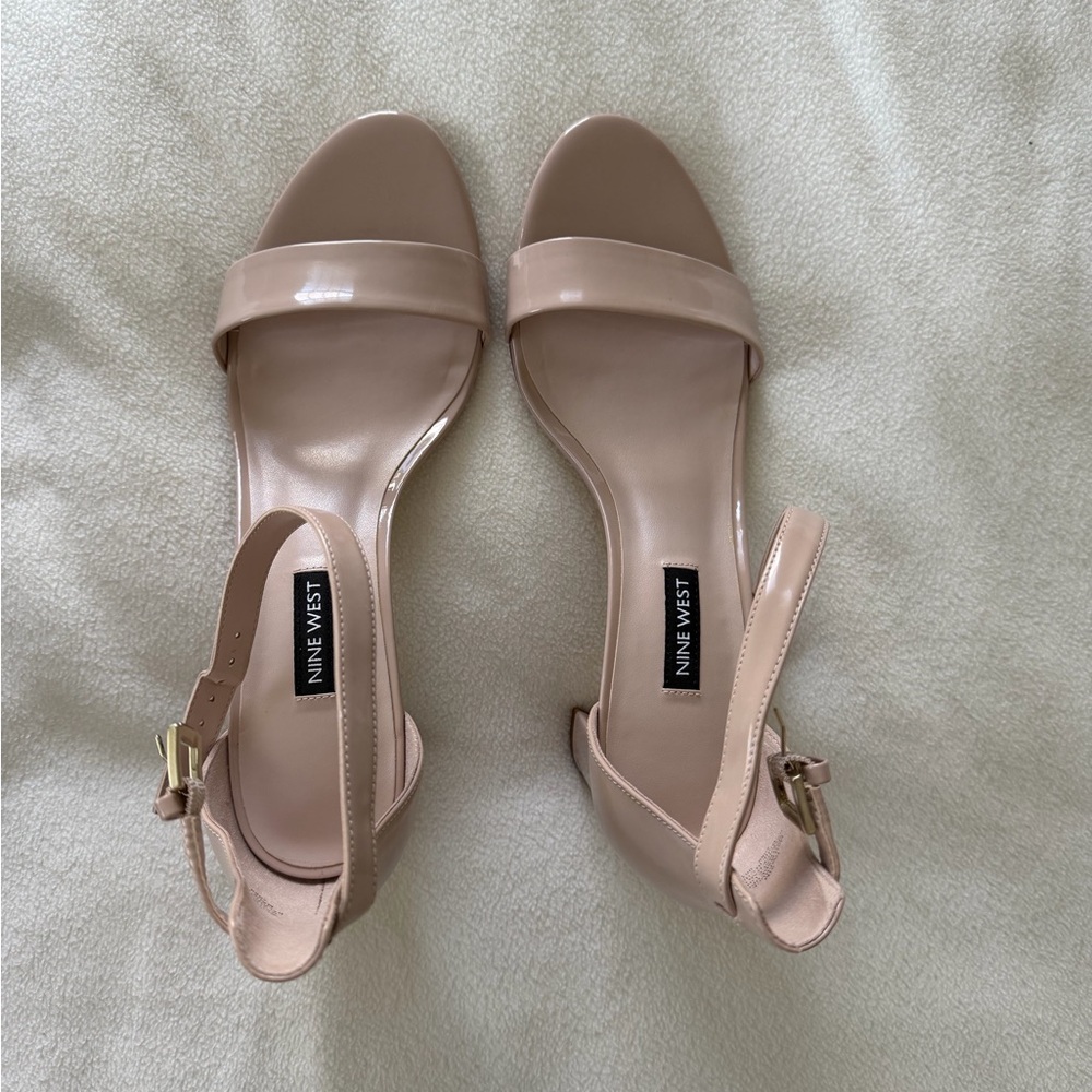 Nine West Nude Heeled Sandals